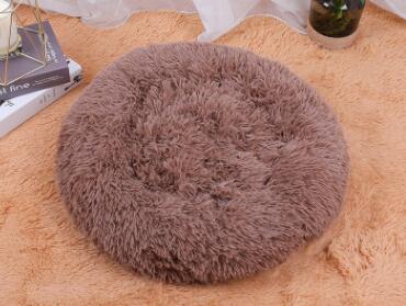 Small Cozy Nesty Plush Calming Nest Bed – Soft Round Donut Bed for Small Dogs & Cats