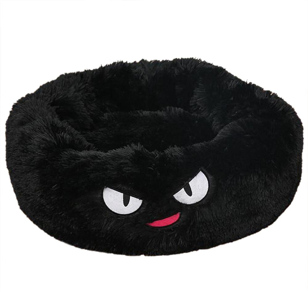 Small Cozy Nesty Plush Calming Nest Bed – Soft Round Donut Bed for Small Dogs & Cats