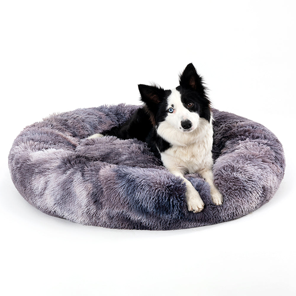 Nesty Donut Calming Dog Bed – Ultra Soft Plush Round Bed for Dogs & Cats, Washable