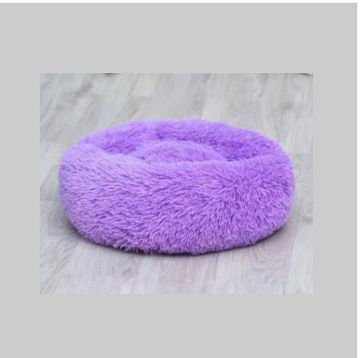 Small Cozy Nesty Plush Calming Nest Bed – Soft Round Donut Bed for Small Dogs & Cats