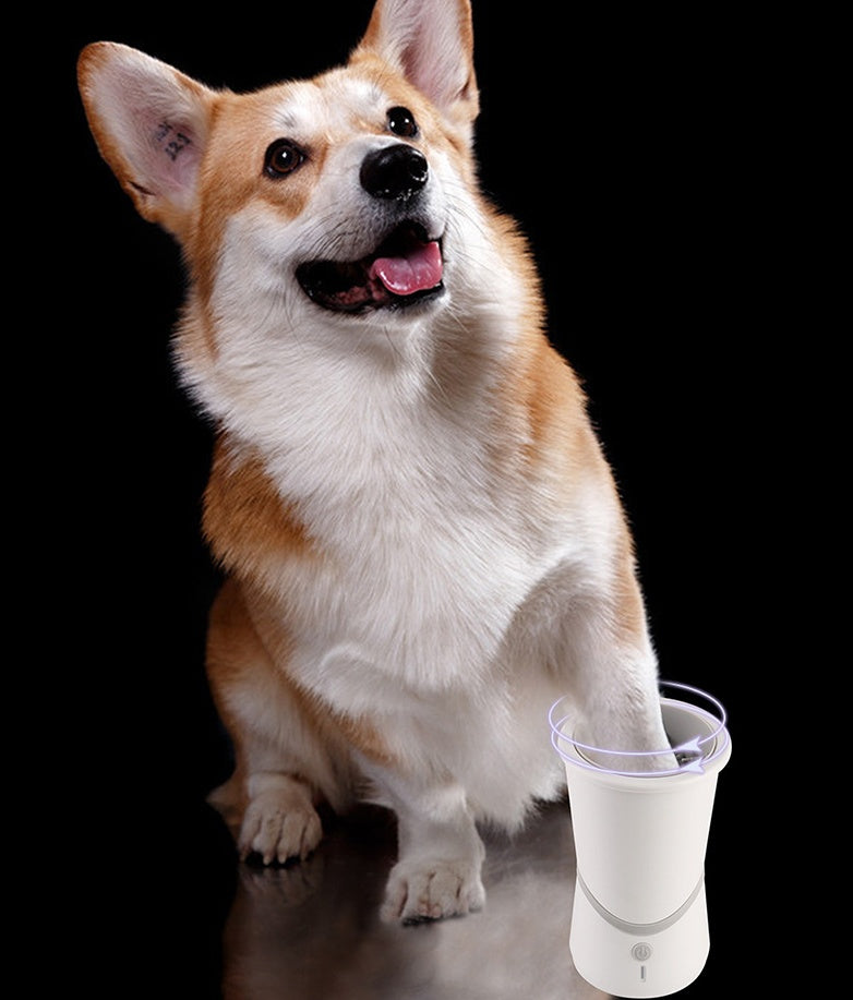 Electric Paw Cleaner for Dogs & Cats – Portable Paw Washer Cup